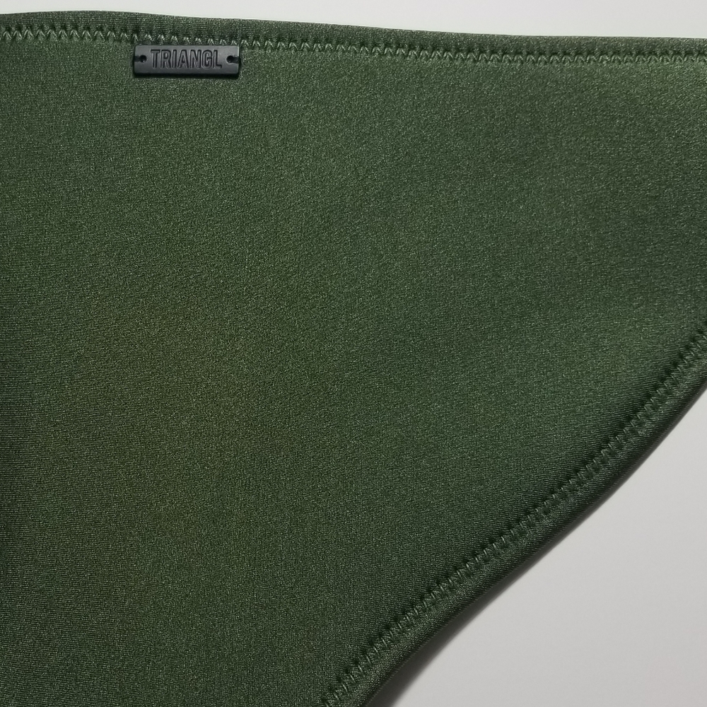 105B Triangl army green bikini bottoms - Picture 2 of 5